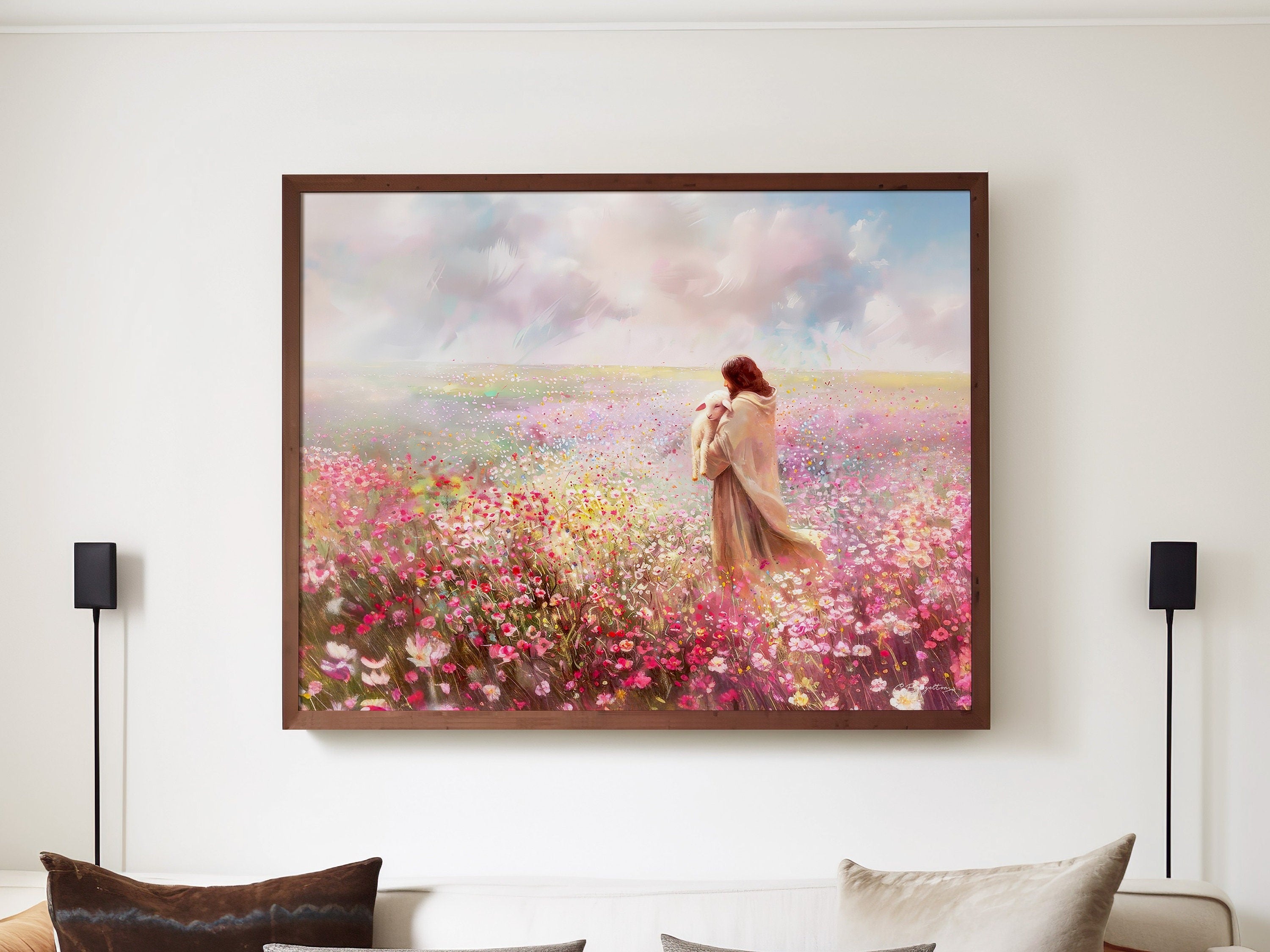 Shepherd's Care Poster, Jesus Lamb of God, Lost Lamb, The Living Christ Poster, The Journey Home Poster, Calming Embrace Poster, Prophetic Art